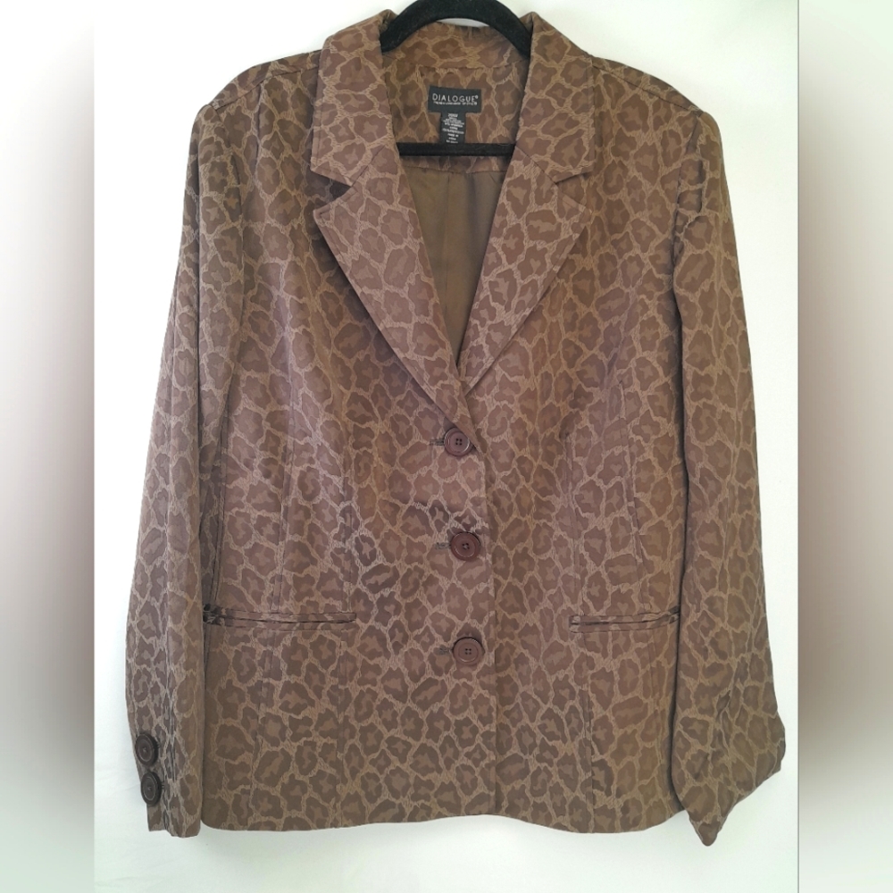 Cheetah Print Blazer Size 20W - Dialogue  - Never Wore